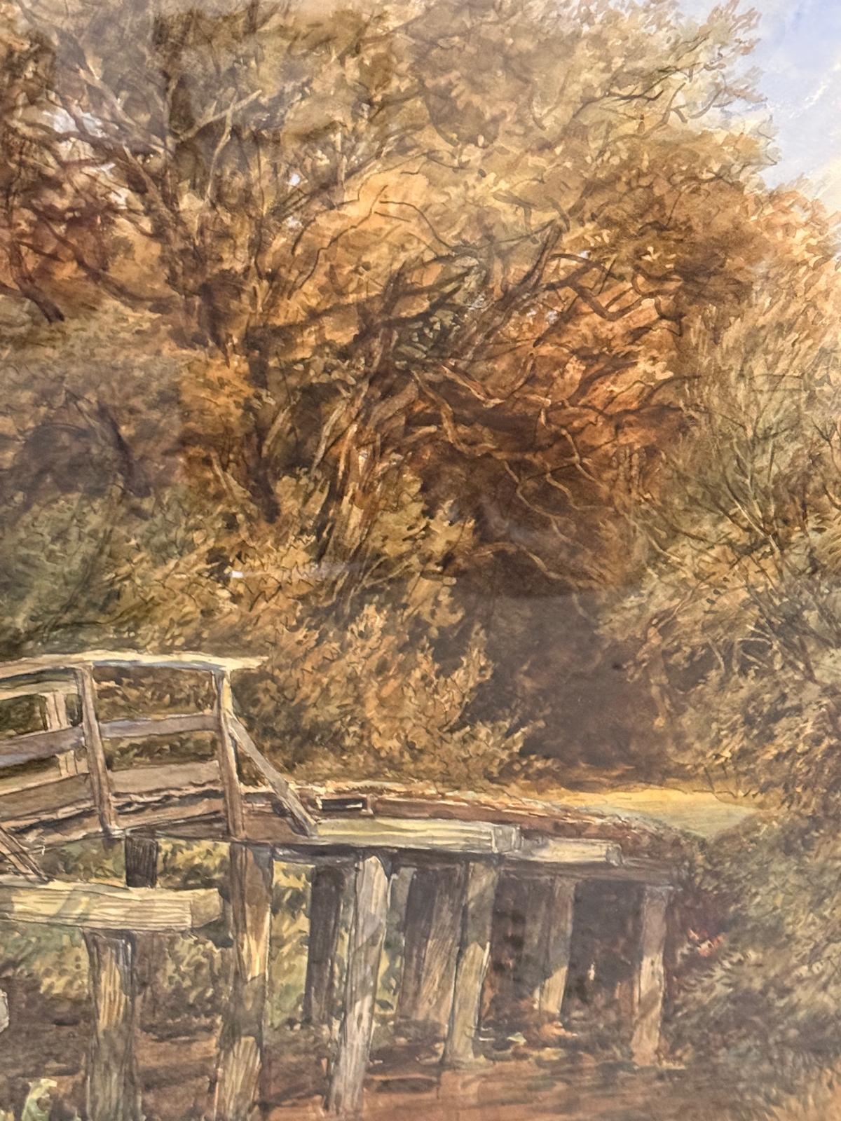 Artwork by William Taunton, In The New Forest, Made of pencil and watercolour