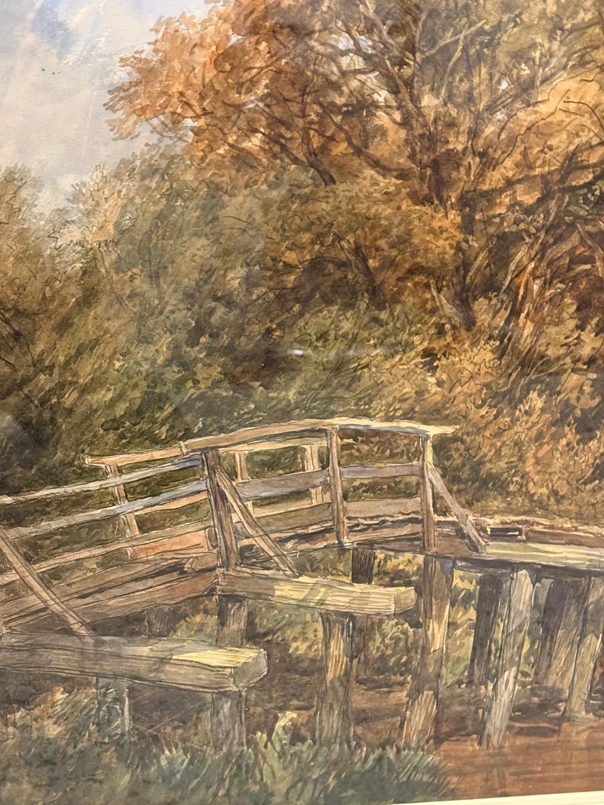 Artwork by William Taunton, In The New Forest, Made of pencil and watercolour
