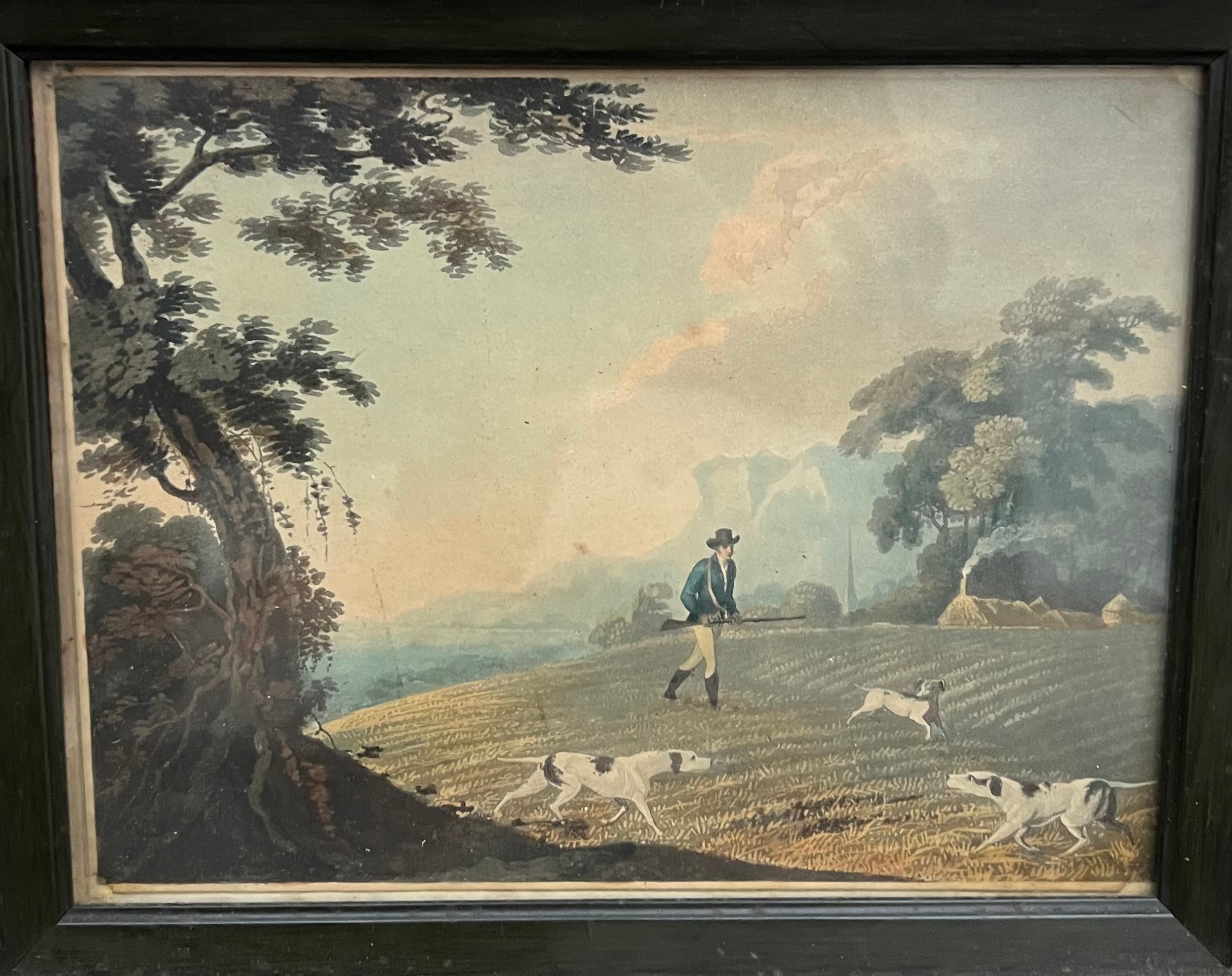 Artwork by Thomas Medland, Thomas Medland, a series of six framed Sporting prints, Made of Glazed