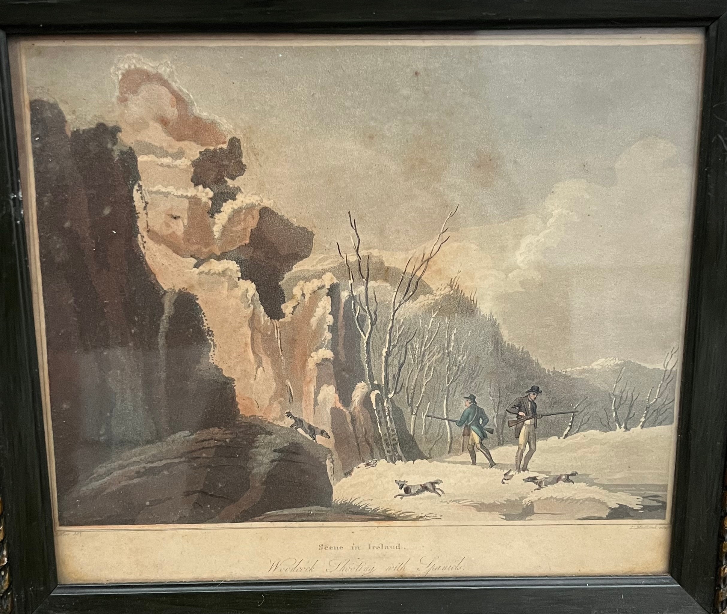 Artwork by Thomas Medland, Thomas Medland, a series of six framed Sporting prints, Made of Glazed