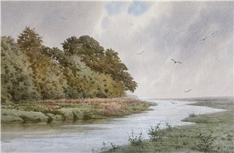 A Tidal River Near Ottermouth, Buleigh - Francis Arthur Fraser