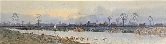 A Fenland Scene - Athur Anderson Fraser