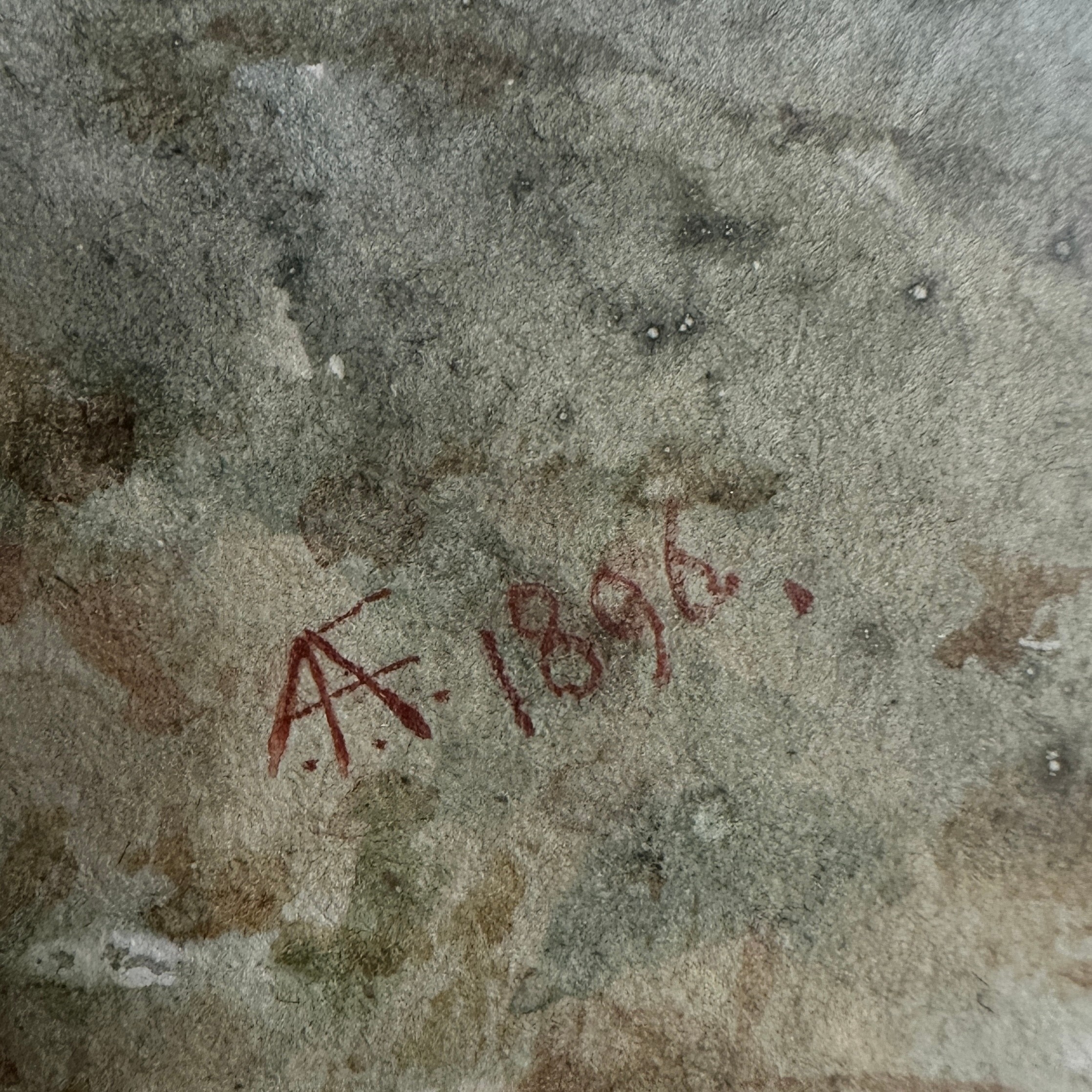 Artwork by Athur Anderson Fraser, A Fenland Scene, Made of watercolour on paper