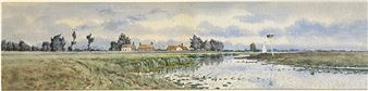 A Fenland Scene - Athur Anderson Fraser