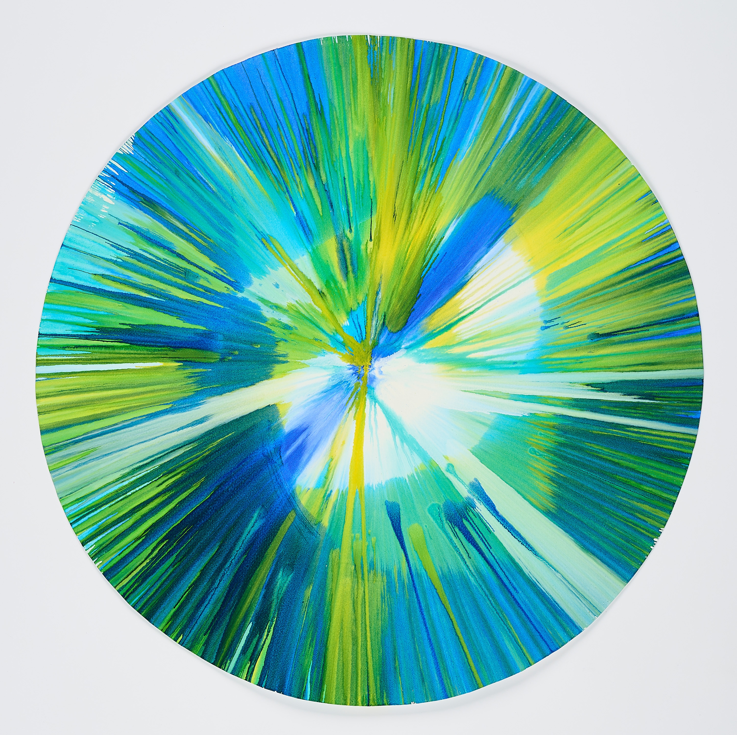 Artwork by Damien Hirst, Spin Painting, Made of Acryl auf Büttenkarton