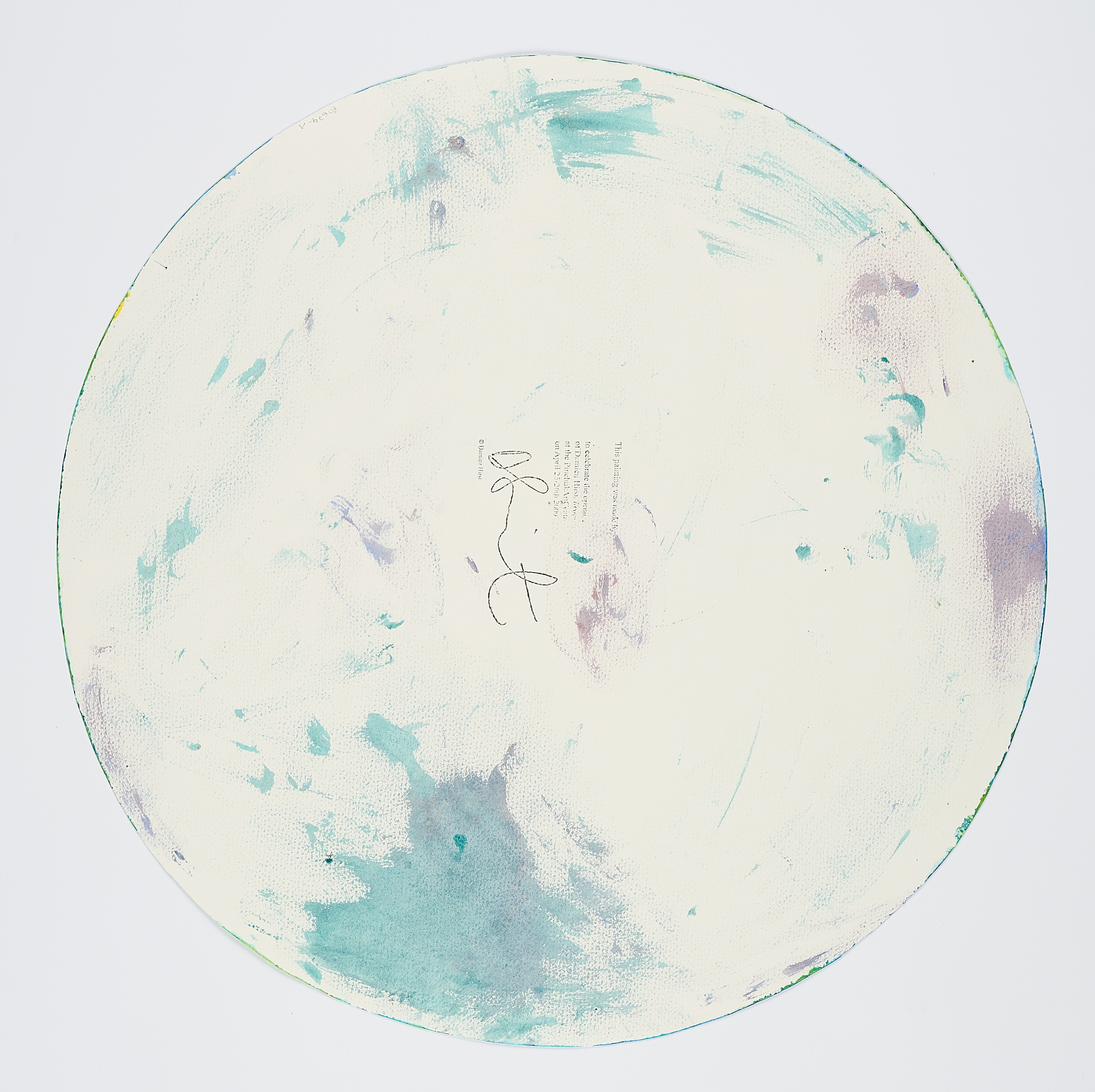 Artwork by Damien Hirst, Spin Painting, Made of Acryl auf Büttenkarton