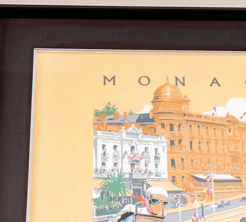 Artwork by Dennis Simon, René Dreyfus Signed Monaco Grand Prix Poster, Made of Poster
lithographic poster