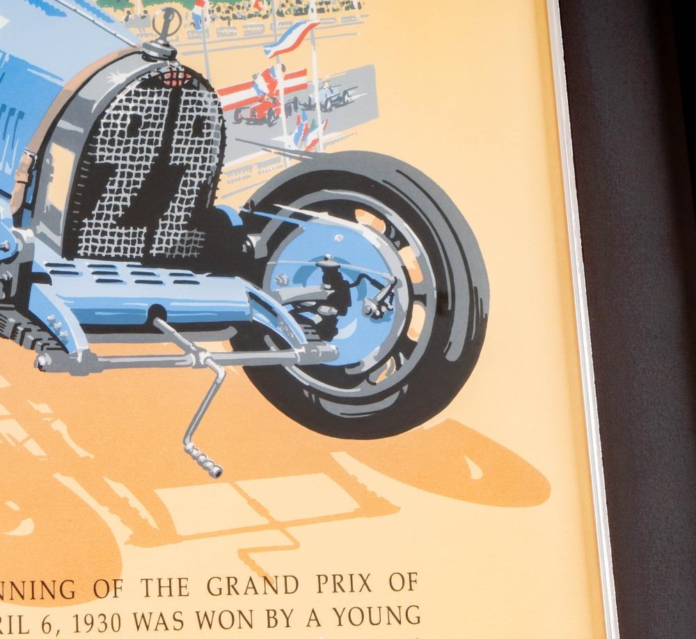 Artwork by Dennis Simon, René Dreyfus Signed Monaco Grand Prix Poster, Made of Poster
lithographic poster