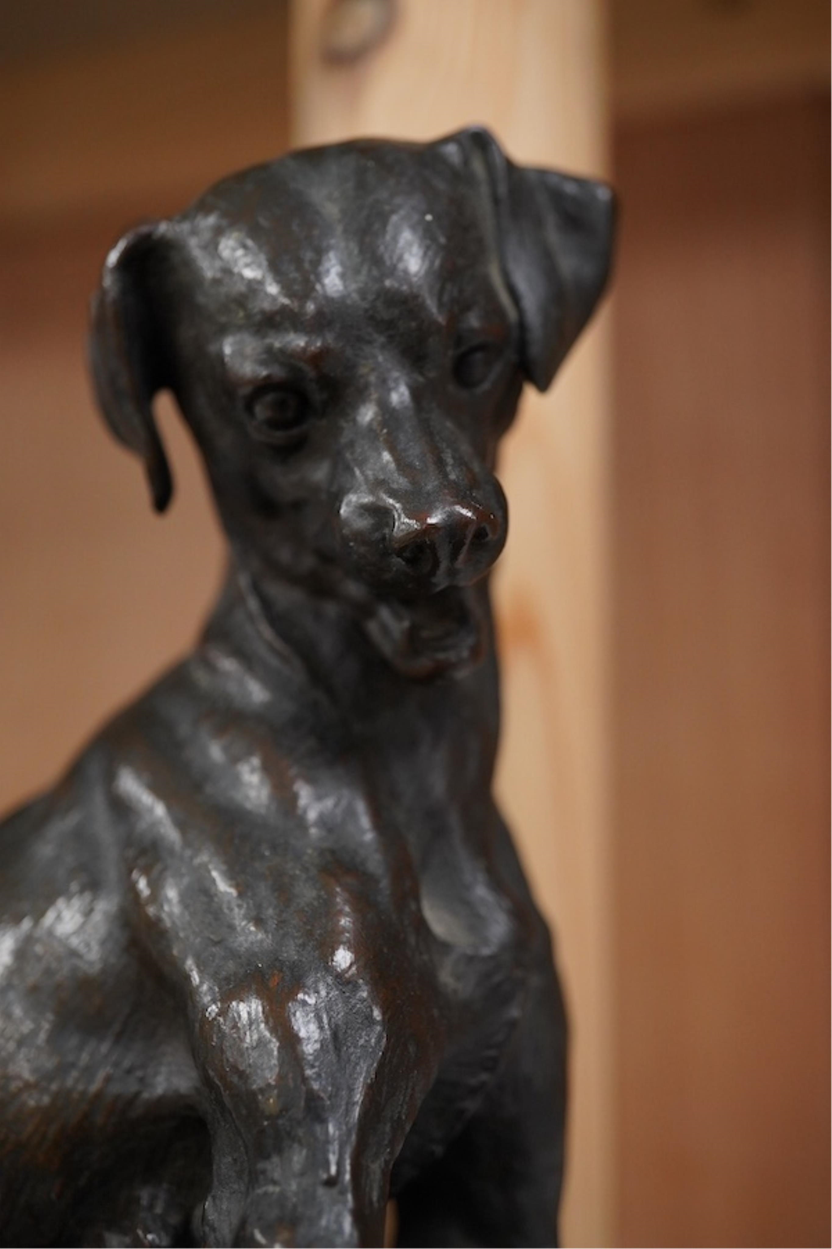 Pierre Louis Rouillard | a bronze group of a dog attacking a cat ...