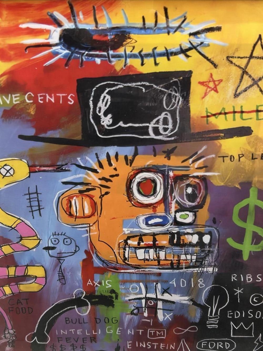 Artwork by Jean-Michel Basquiat, Jean-Michel Basquiat Serigraph, Made of Serigraph, Jean-Michel Basquiat Serigraph