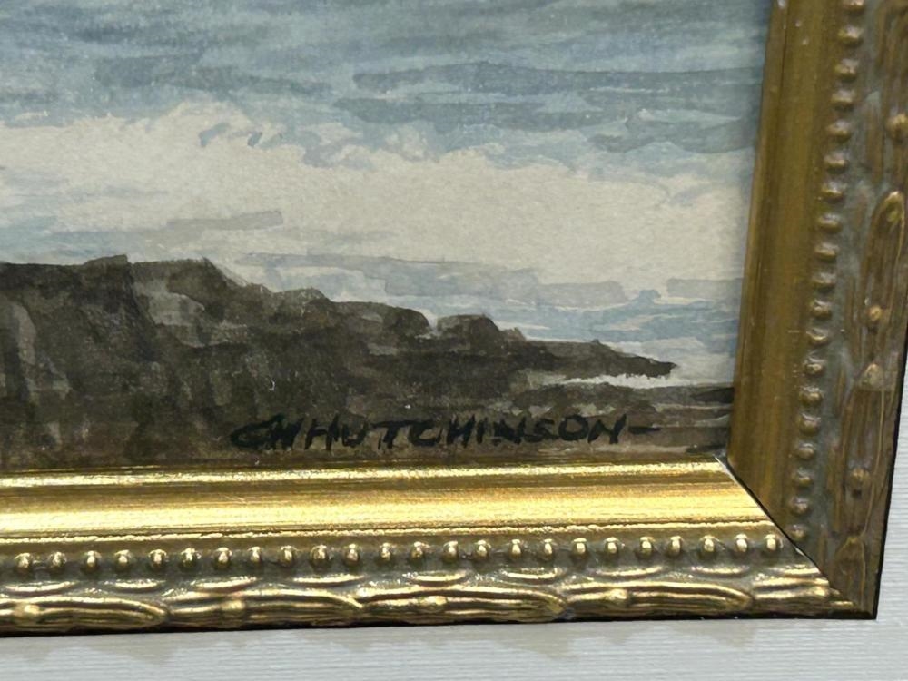 Artwork by George Hutchinson, Signed George Musther Hutchinson Watercolor, Made of Watercolor