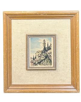 19th Century Signed Ernst Linck “Marcote" Etching - Ernst Linck