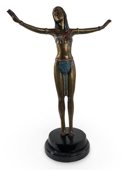 Demétre H. Chiparus | Chiparus Art Deco Belly Dancer Bronze | MutualArt