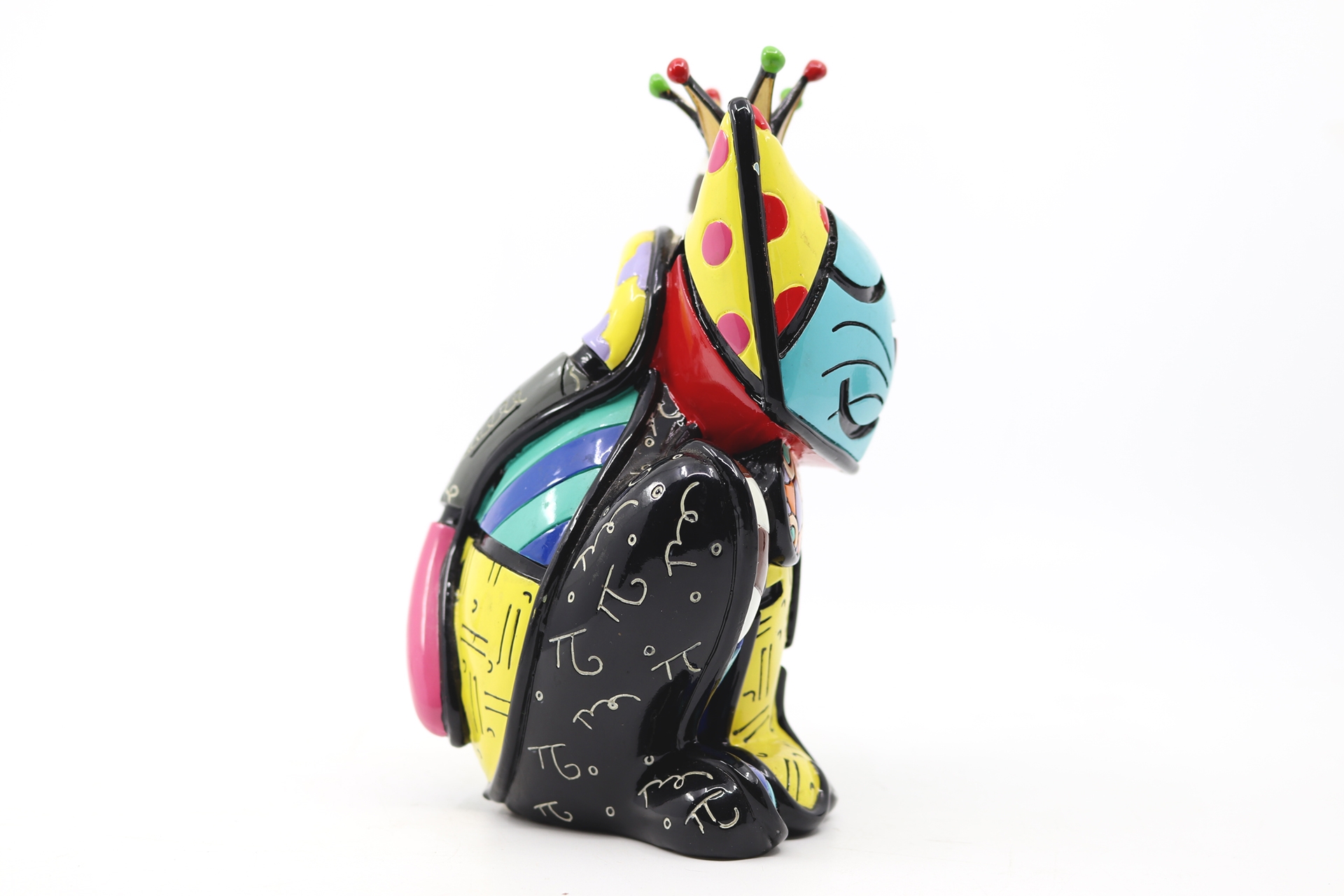 Romero Britto | Royalty Cat 2008 Sujet en résine poluchrome (2008 ...