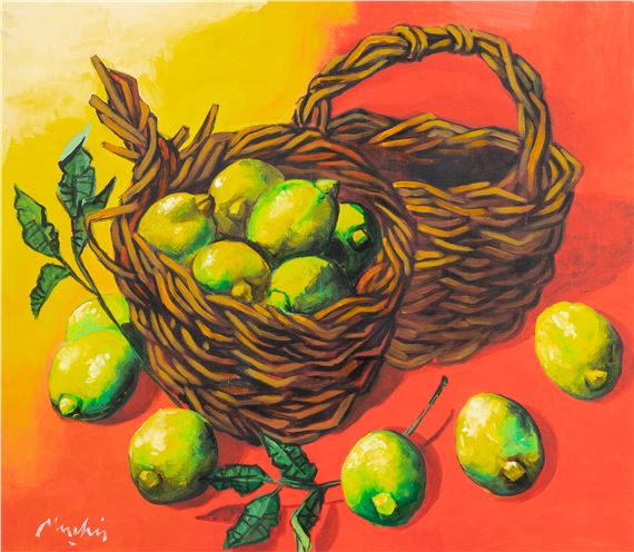 Cesti con limoni by Renzo Meschis