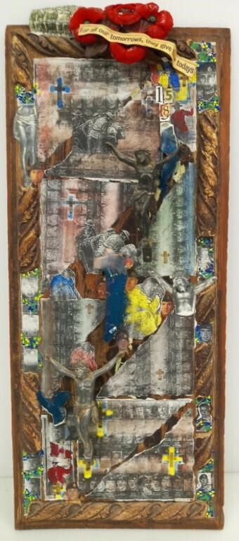 Artwork by San Grato, San Grato, Canadian Veterans Dedication, Art Panel, Made of Mixed Media Applied
