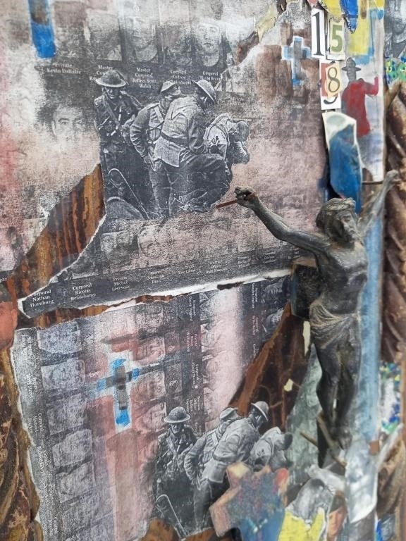 Artwork by San Grato, San Grato, Canadian Veterans Dedication, Art Panel, Made of Mixed Media Applied