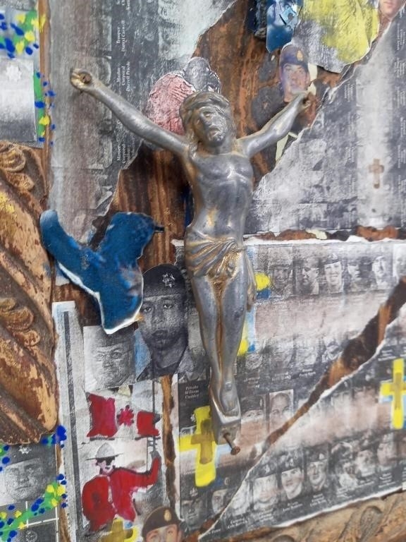 Artwork by San Grato, San Grato, Canadian Veterans Dedication, Art Panel, Made of Mixed Media Applied