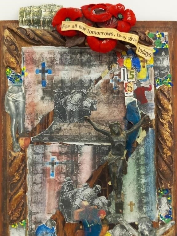 Artwork by San Grato, San Grato, Canadian Veterans Dedication, Art Panel, Made of Mixed Media Applied
