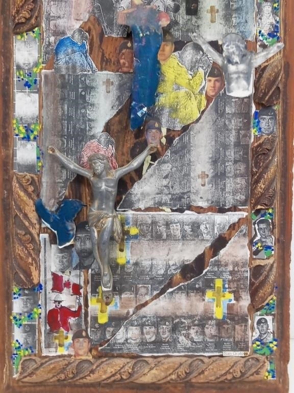 Artwork by San Grato, San Grato, Canadian Veterans Dedication, Art Panel, Made of Mixed Media Applied