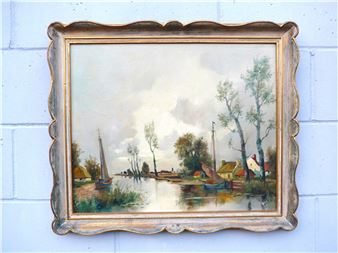 A Dutch Waterway - A. Herbe