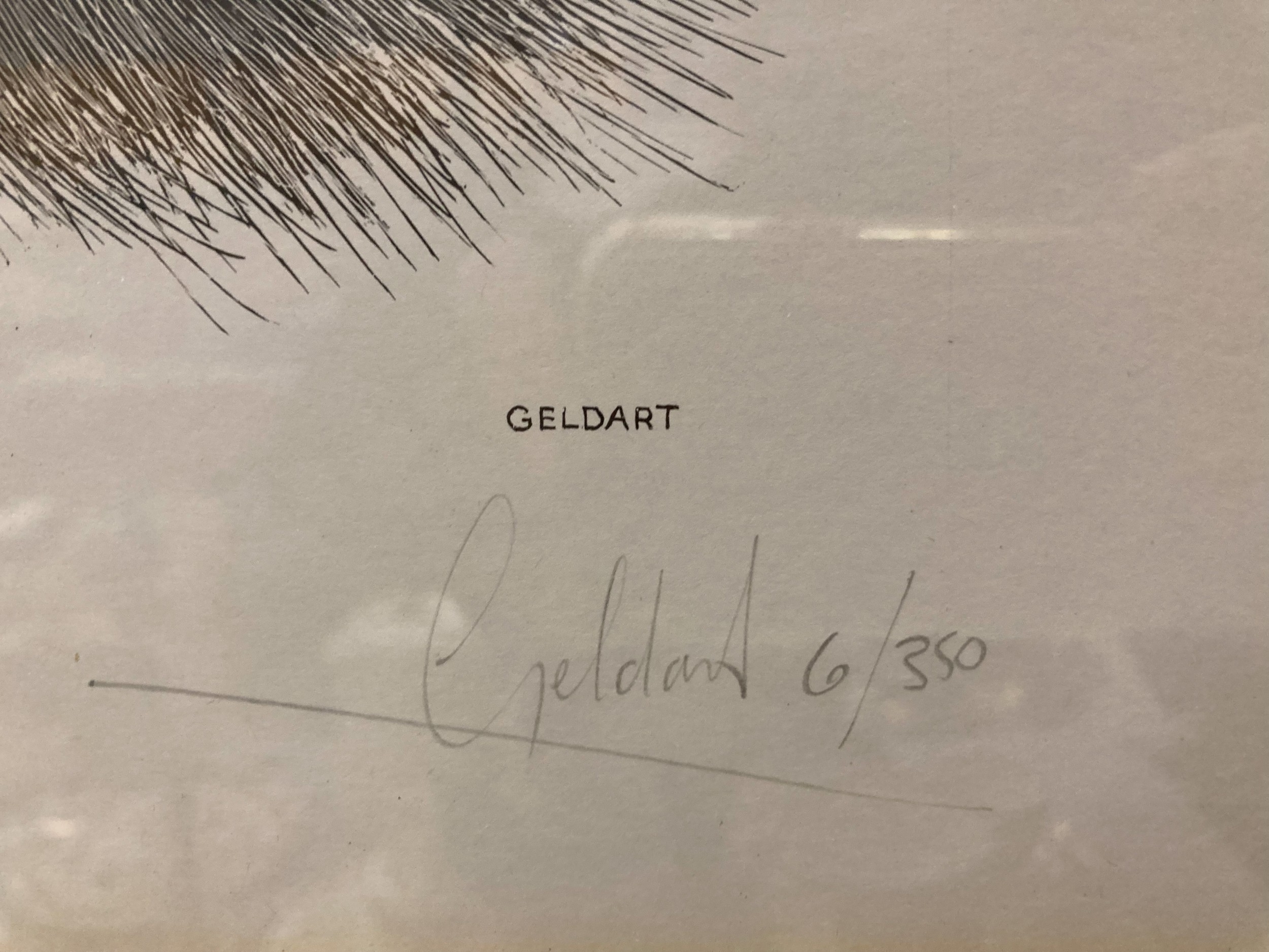 William Geldart | A FRAMED AND GLAZED LIMITED EDITION PRINT / OF A RED ...