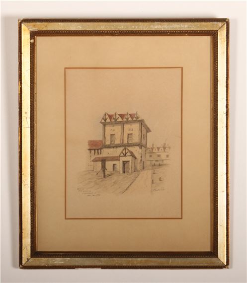 Edward Pocock | The back of Robert Bell's house (1975) | MutualArt