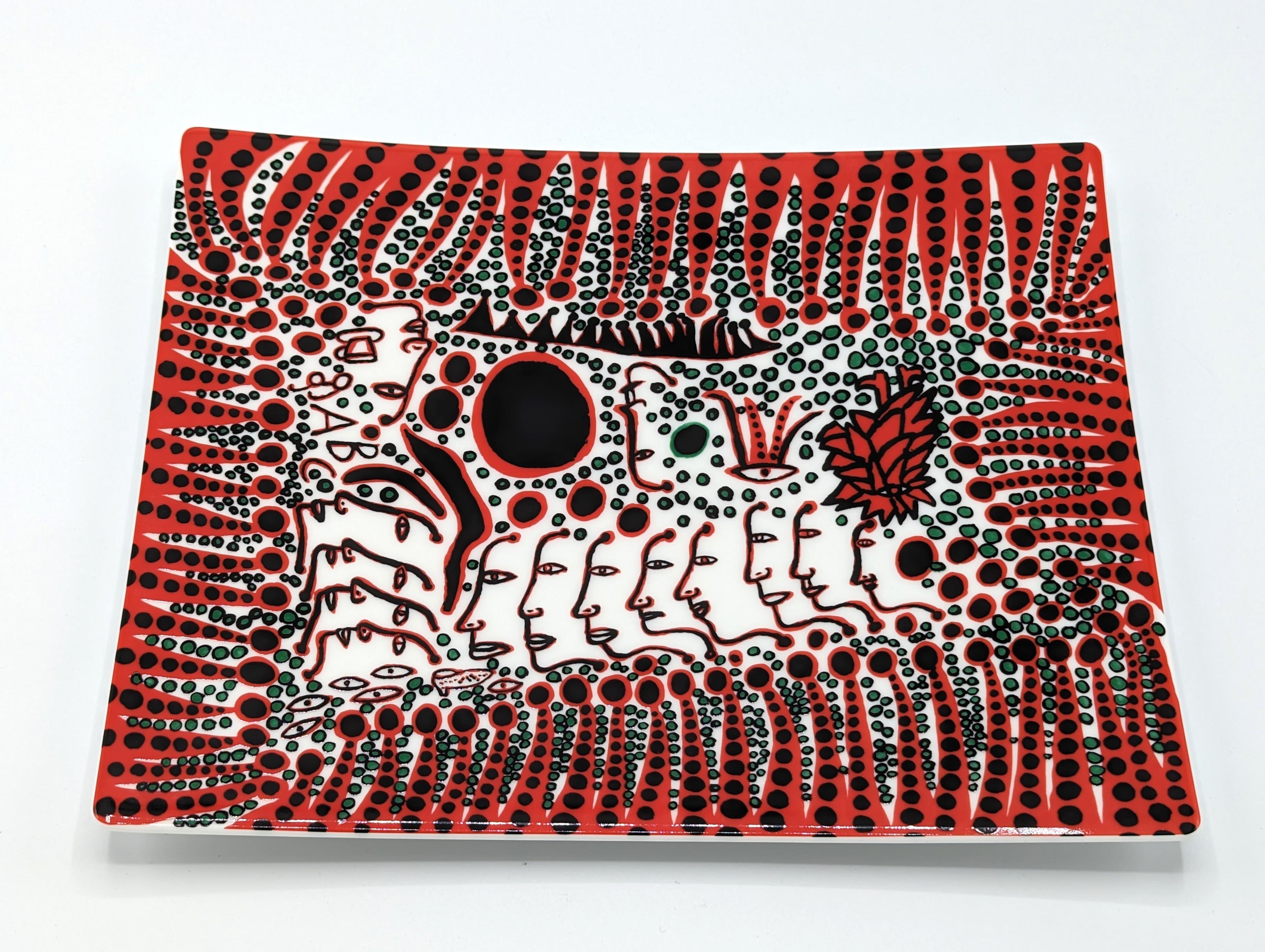 Artwork by Yayoi Kusama, Assiette, Made of Porcelaine fine de Chine
