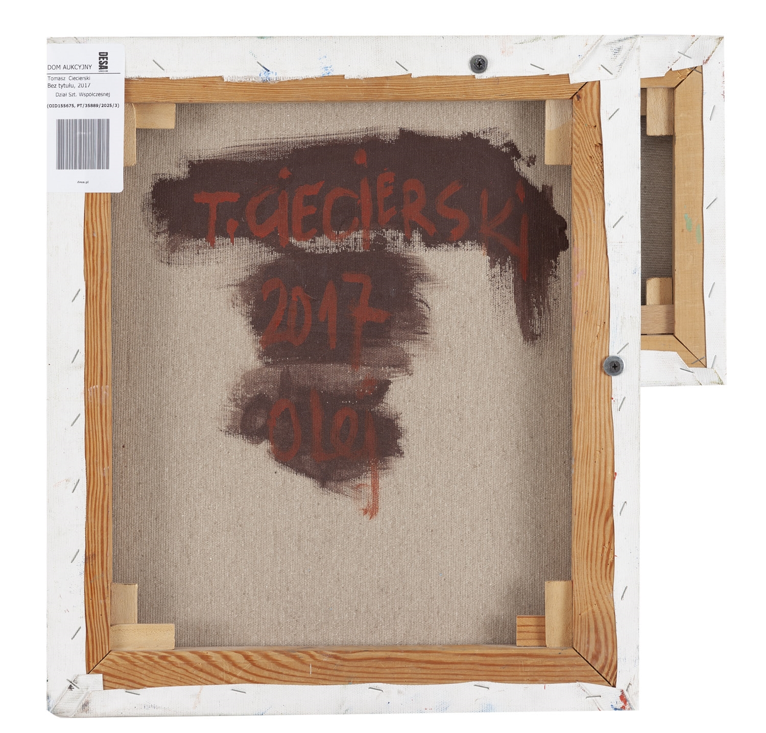 Artwork by Tomasz Ciecierski, Utitled, Made of oil/canvas