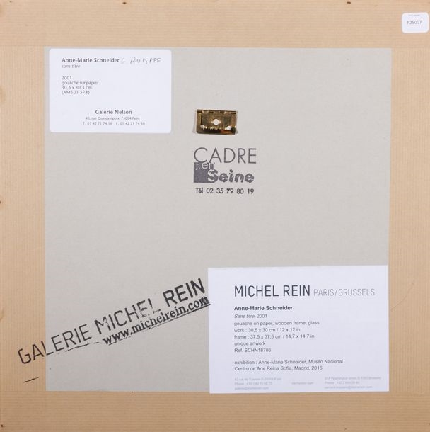 Artwork by Anne-Marie Schneider, Untitled, Made of Gouache on paper