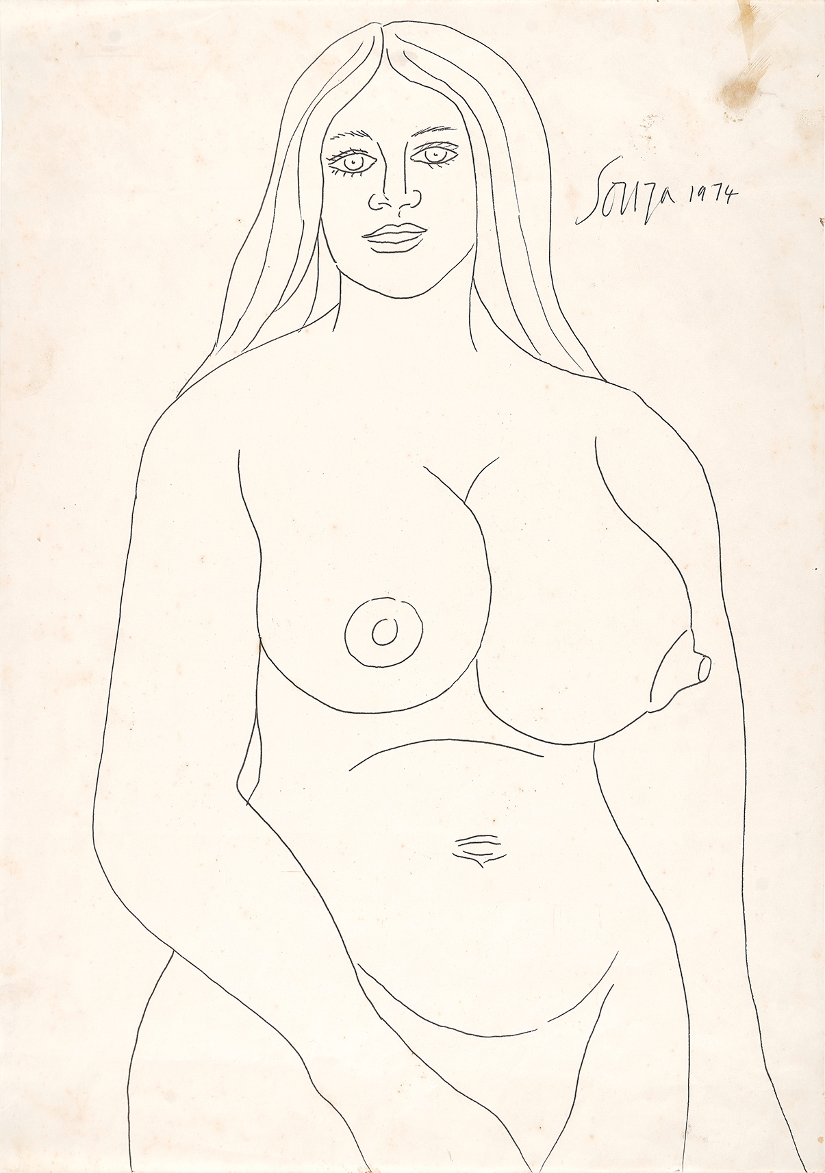 Artwork by Francis Newton Souza, Untitled, Made of Ink on paper