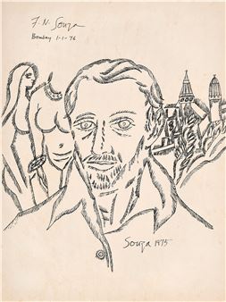 Untitled (Self-Portrait - Francis Newton Souza