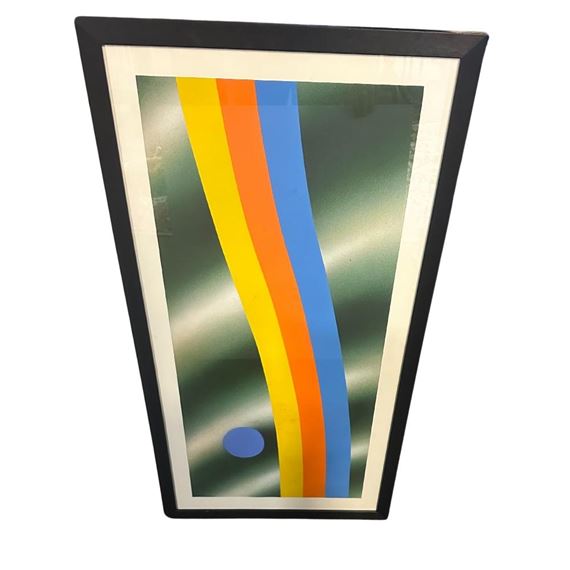 Untitled from 'Study for truth and elusion' series acrylic on paper 90cm x by Barrie Cook