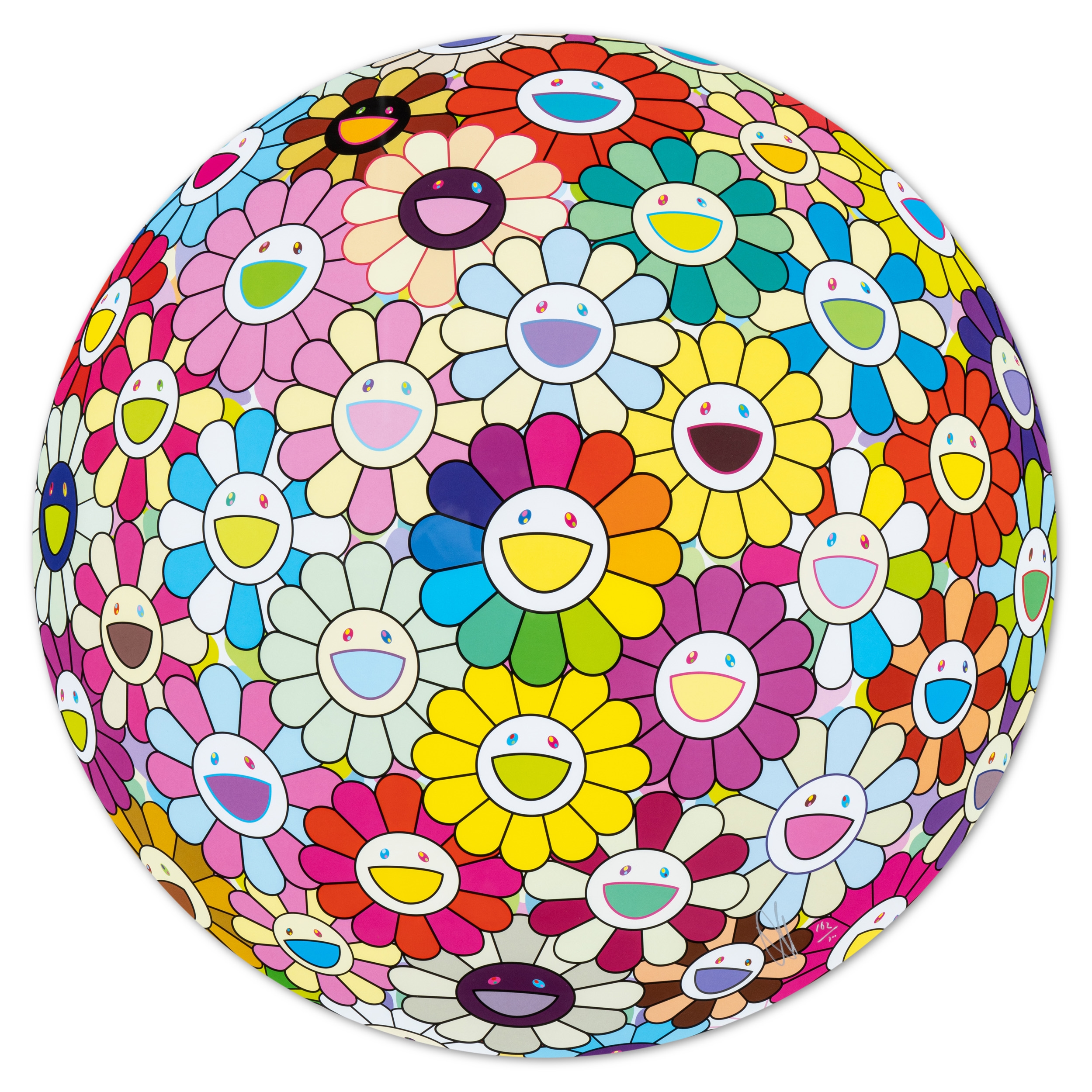 Artwork by Takashi Murakami, Multiverse, Flowers, Made of offset print