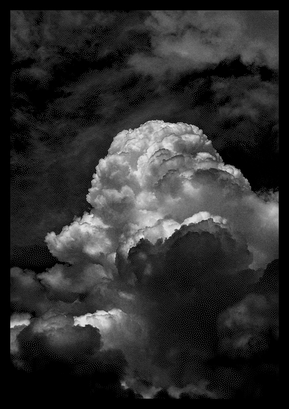 Artwork by Joanie Lemercier, Pointcloud (Trang), Made of UV print on Dibond