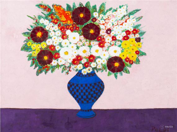 Holiday Flowers by Lipot Bohm