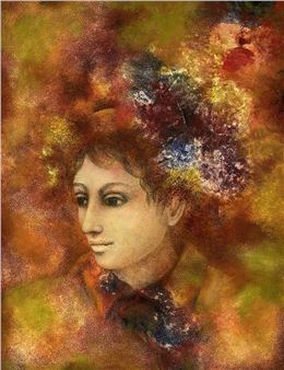 Frauenportrait - Ruth Fendel-Burckhardt