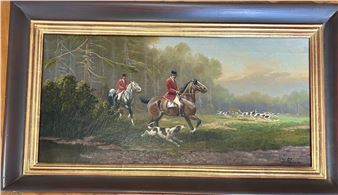 Jagd zu Pferd - Gustav Christian Julius Planer