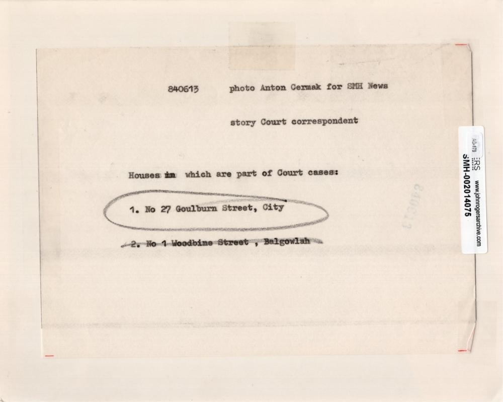 Artwork by Anton Cermak, The Hoover Complex at Goulburn Street, Sydney, 1984, Made of gelatin silver print