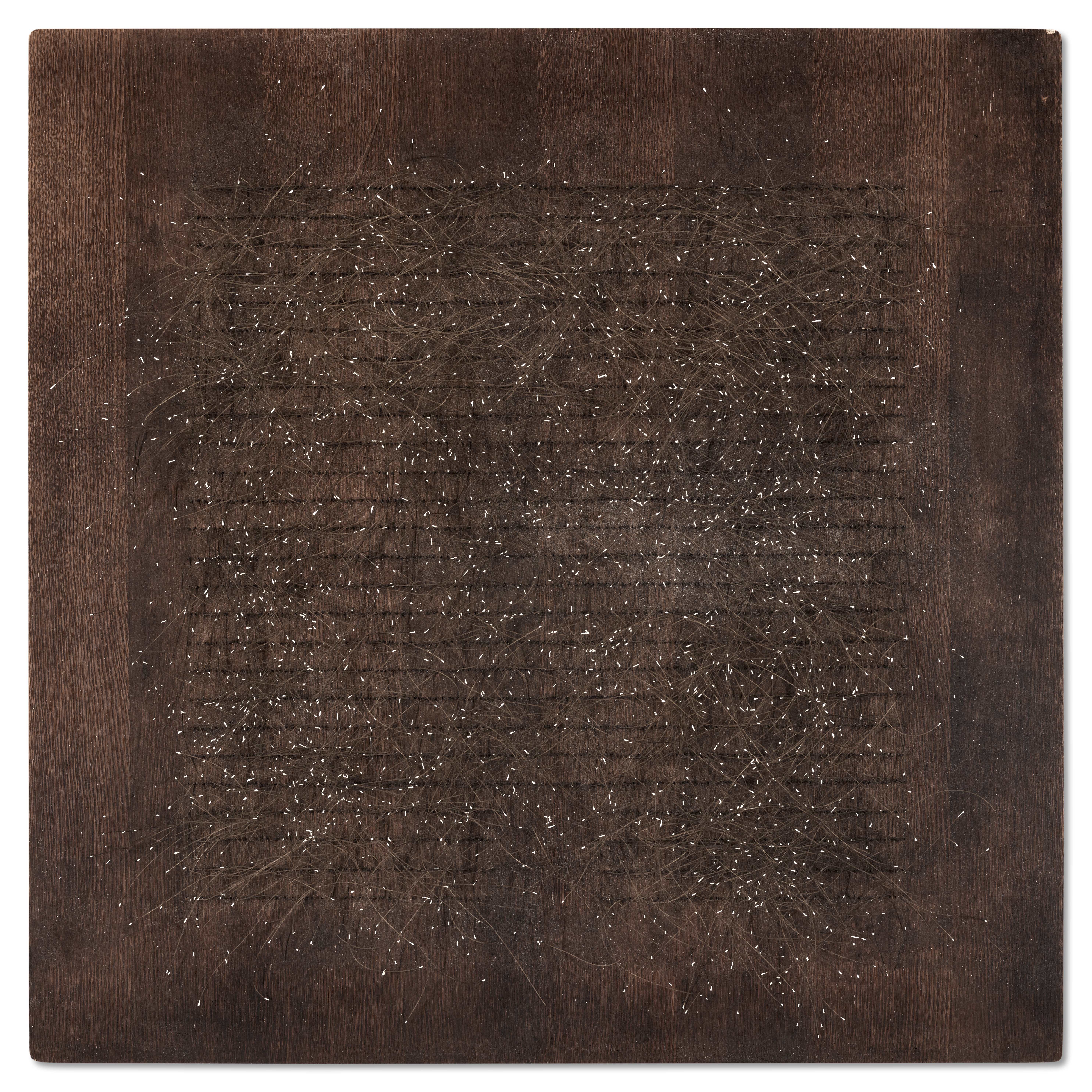 Artwork by Pol Bury, Ponctuation, Made of wood