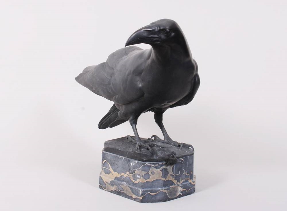 Ludwig Vordermayer | sitzender Rabe | MutualArt