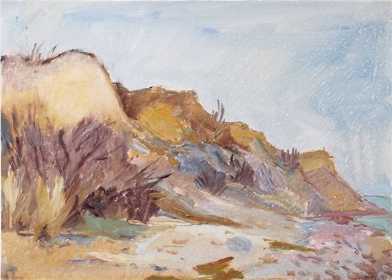 Brodtener Ufer bei Regen by Johann Peter Linde, circa 1967