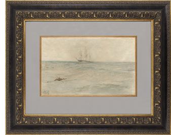 In the Atlantic Ocean. 300 feet from the clipper - Lev Felixovich Lagorio