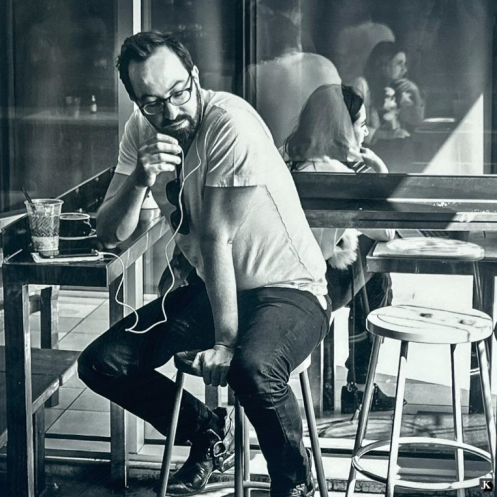 Andy Marx | Andy Marx Black & White Photographic Print Cafe | MutualArt