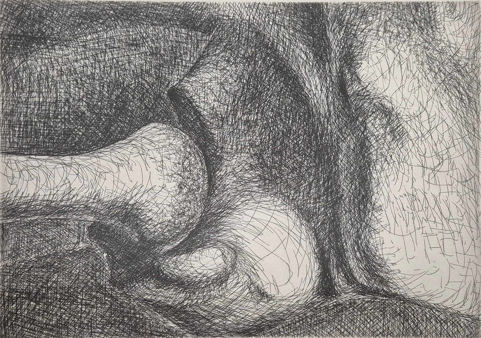 Artwork by Henry Moore, ELEPHANT SKULL, Made of etching