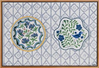 SPANISH PLATES ON SAPPHIRE ZIG ZAG - Emma Sheehan