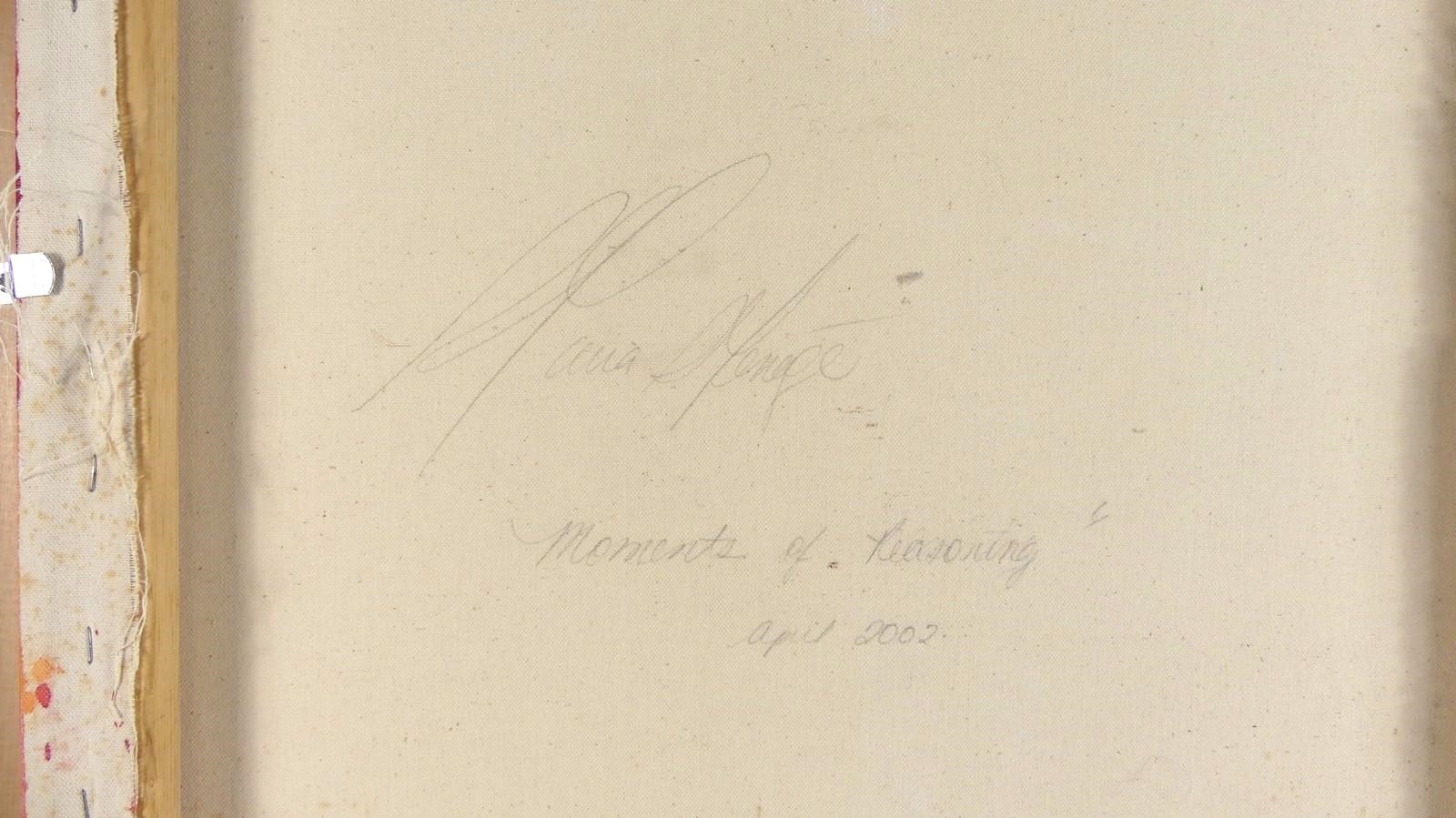 Artwork by Maria Menage, Moments of Reasoning, Made of acrylic on canvas