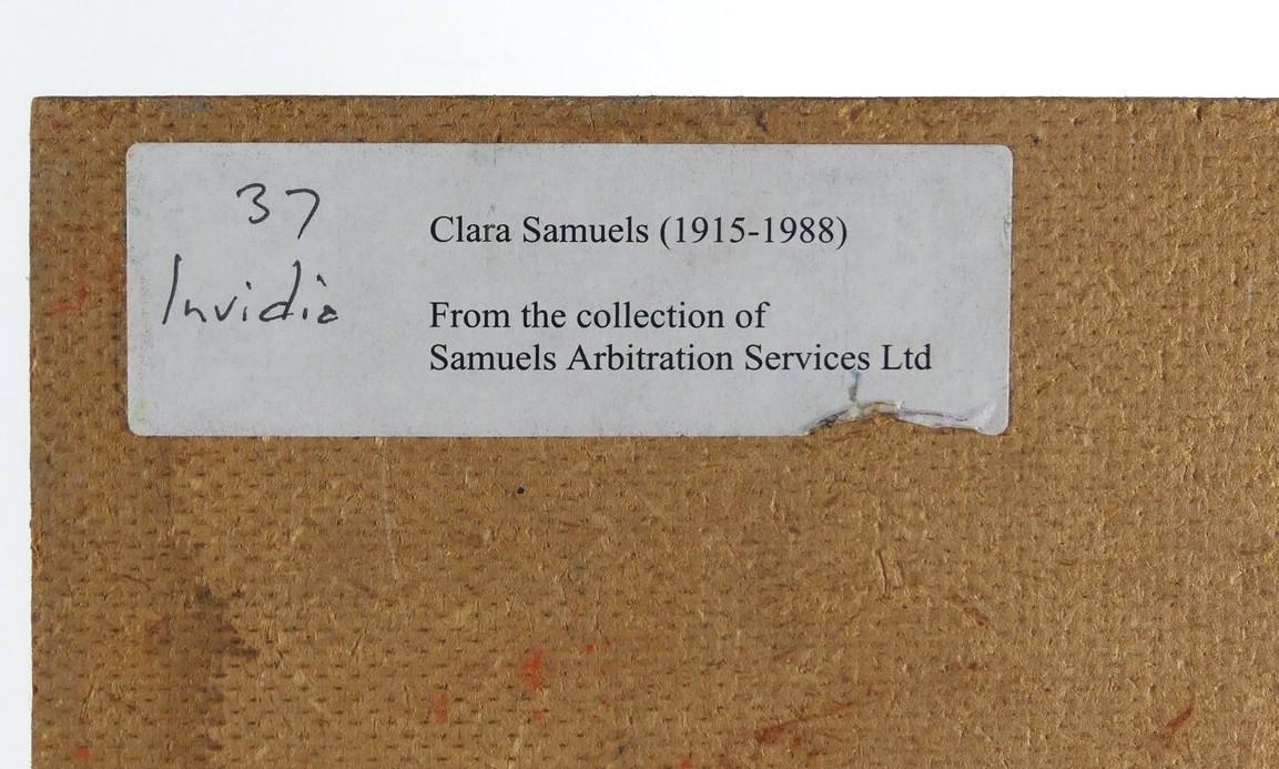 Artwork by Clara Samuels, Past Zoom, Made of oils on masonite