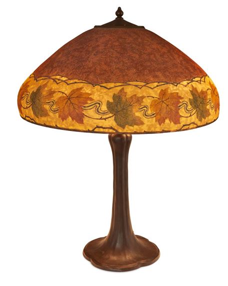Handel Lamp Company | A Handel maple leaf table lamp | MutualArt