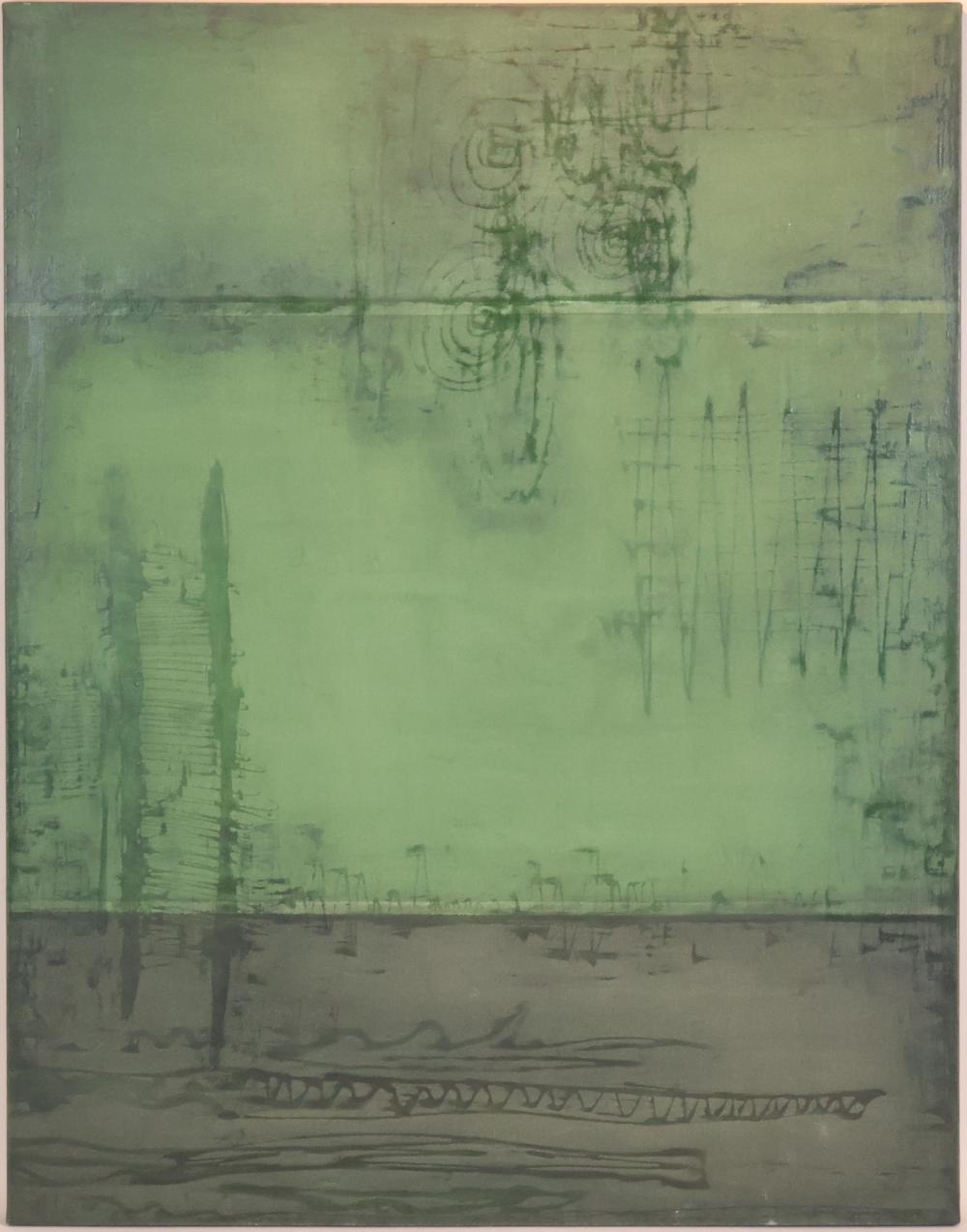 Artwork by Renata Cazzani, Abstract in Green, Made of Green
Acrylic on Canvas
